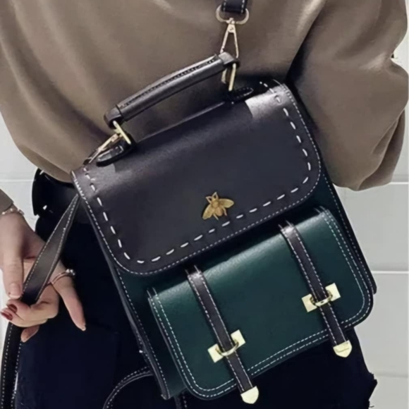 brown leopard print faux fur mini backpack The Hiking Backpacks Best Backpacks Collections:Trending:New Arrivals Design:Mickey